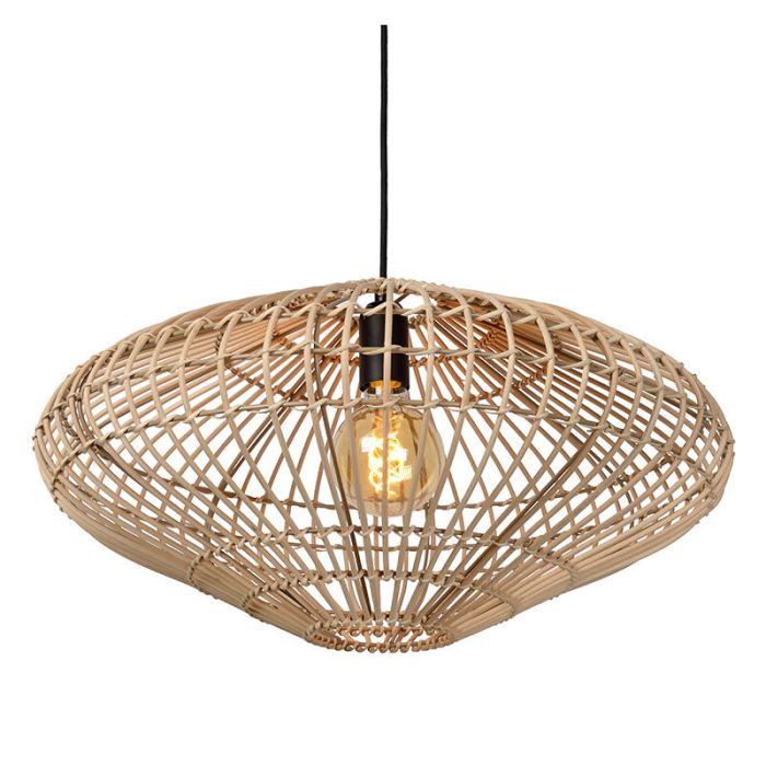 Lampada a sospensione rustica in legno, Magali
