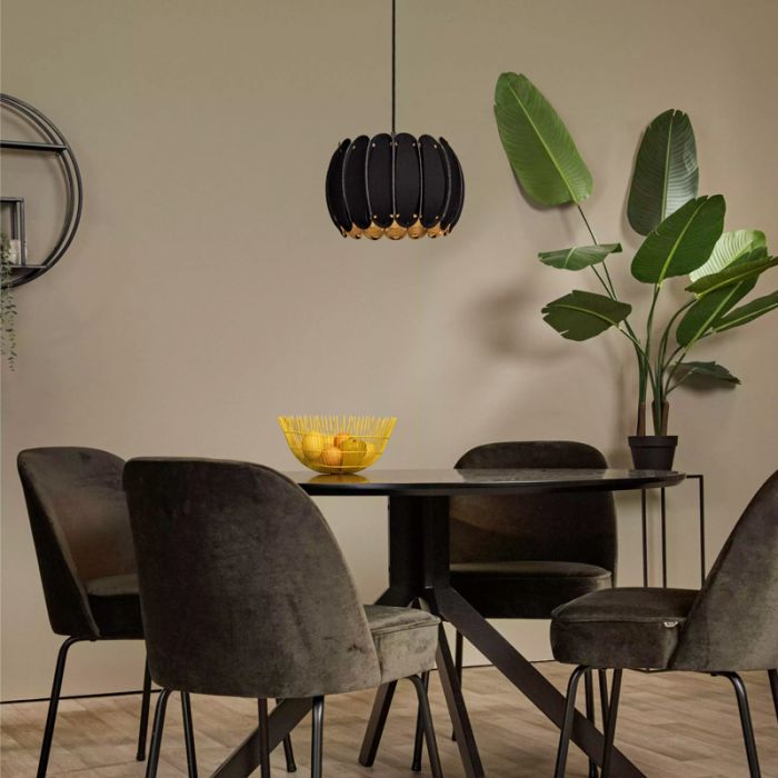 Lampada a sospensione moderna nera, Spencer