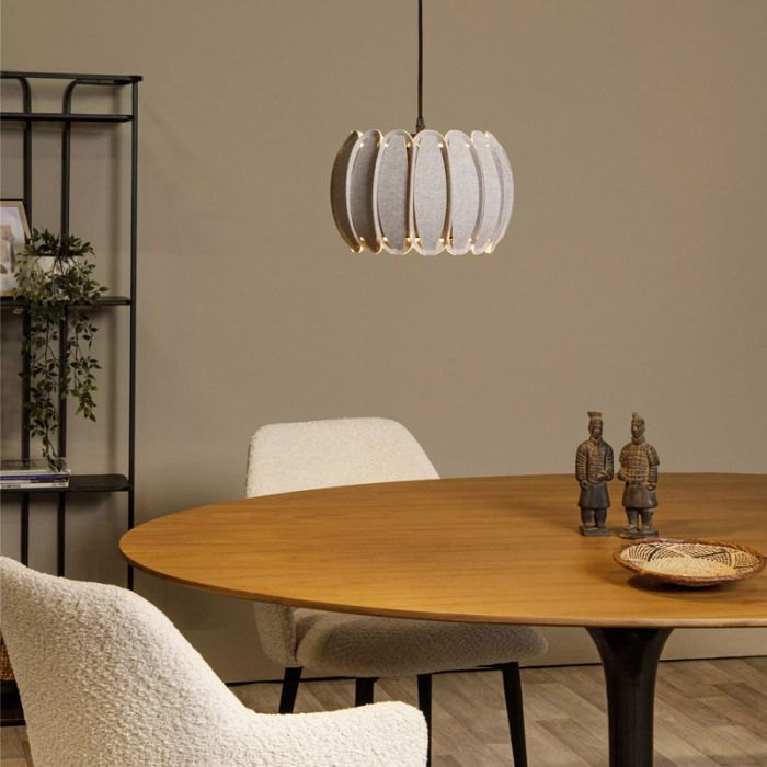 Lampada a sospensione moderna grigia, Spencer
