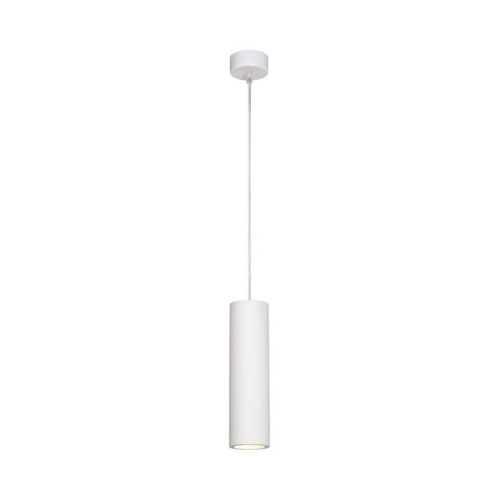 Lampada a sospensione in gesso bianca, Gipsy