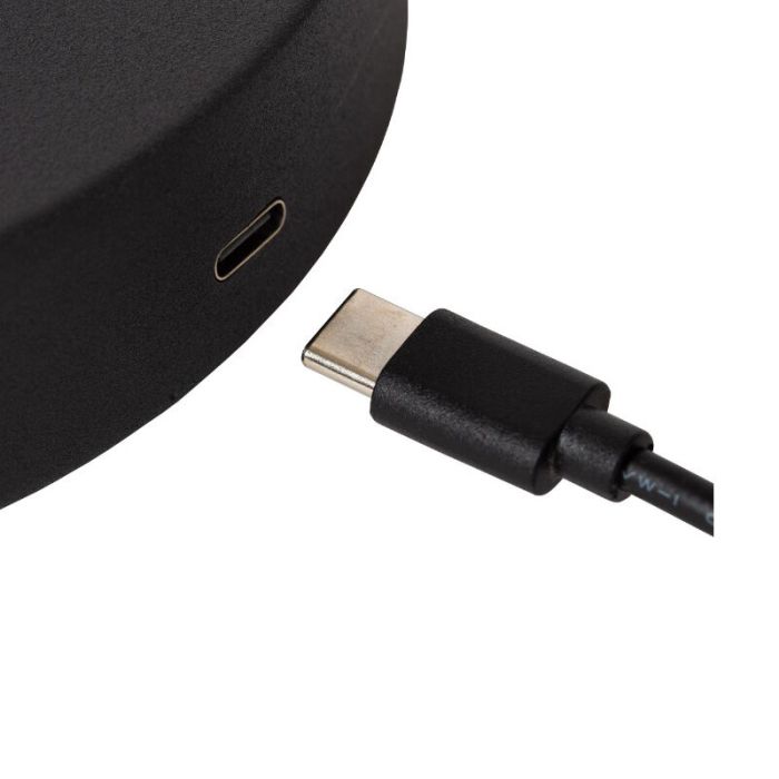 Lampada da tavolo ricaricabile moderna nera, Stirling, 3W, 2700K LED, controllo touch