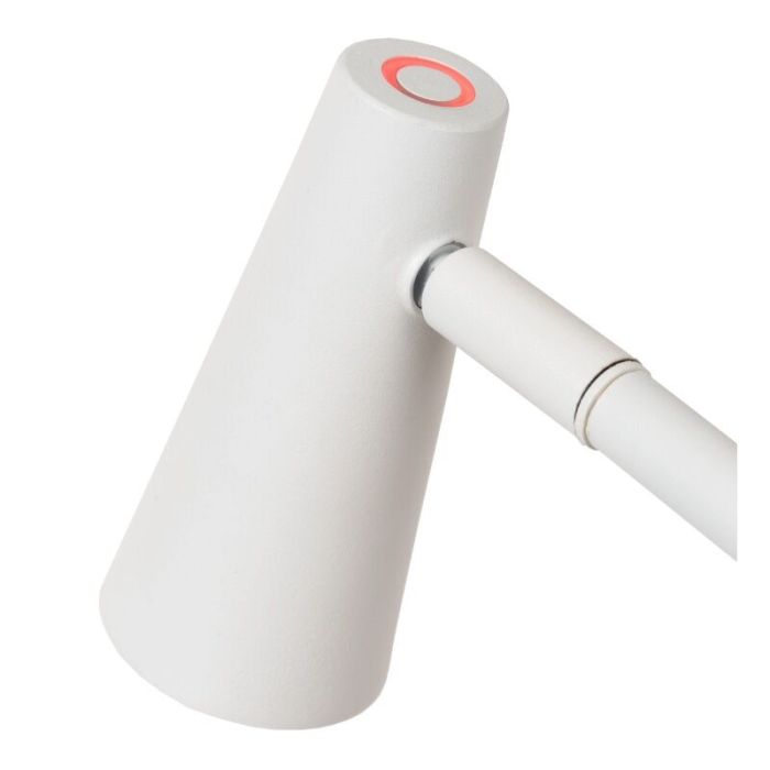 Lampada da tavolo ricaricabile moderna bianca, Stirling, 3W, 2700K LED, controllo touch