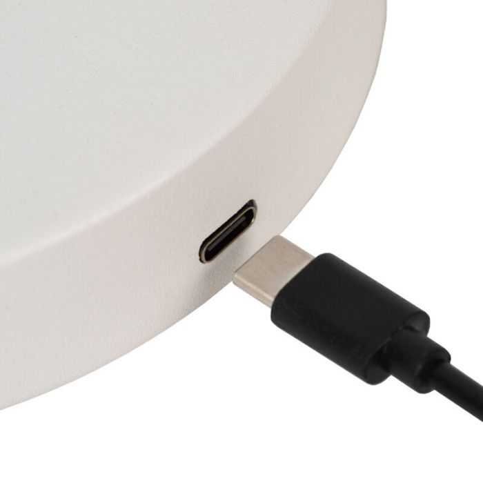 Lampada da tavolo ricaricabile moderna bianca, Stirling, 3W, 2700K LED, controllo touch