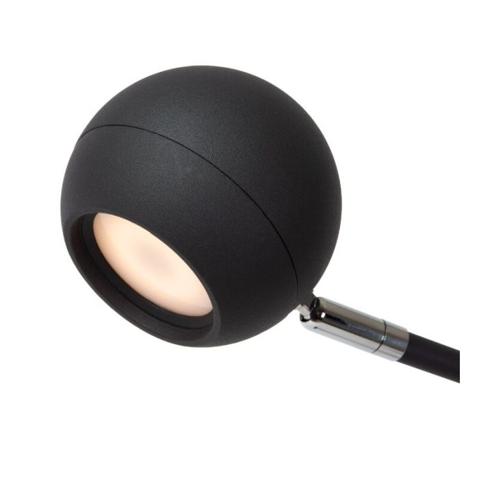 Lampada da tavolo ricaricabile moderna nera, Comet, 3W, 2700K LED, controllo touch