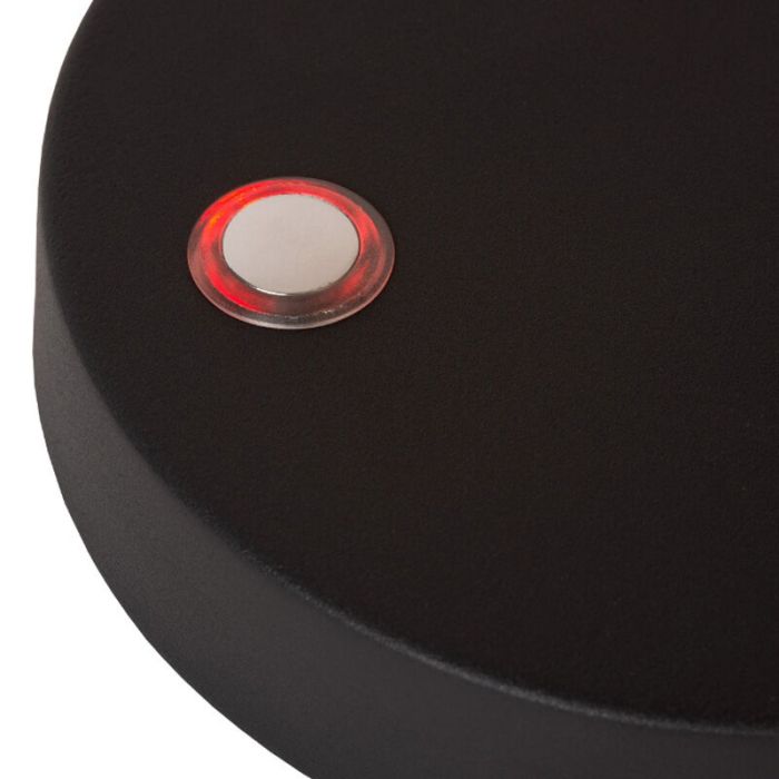 Lampada da tavolo ricaricabile moderna nera, Comet, 3W, 2700K LED, controllo touch