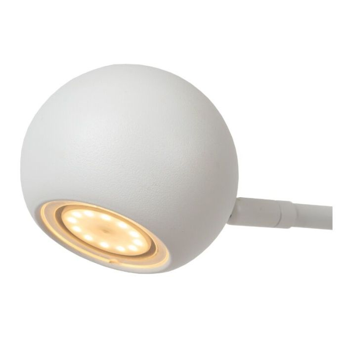 Lampada da tavolo ricaricabile moderna bianca, Comet, 3W, 2700K LED, controllo touch
