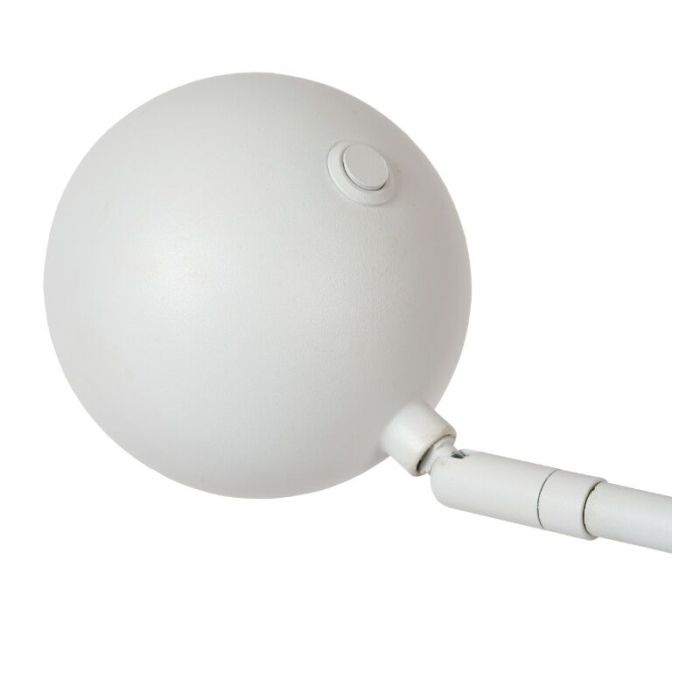 Lampada da tavolo ricaricabile moderna bianca, Comet, 3W, 2700K LED, controllo touch