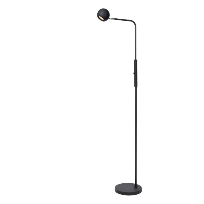 Lampada da terra ricaricabile moderna nera, Comet, 3W, 2700K LED, controllo touch