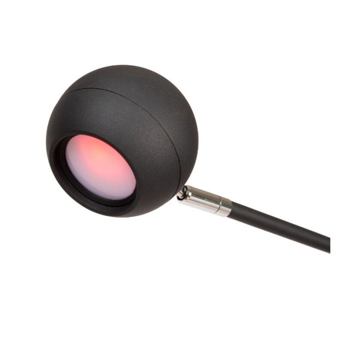 Lampada da terra ricaricabile moderna nera, Comet, 3W, 2700K LED, controllo touch