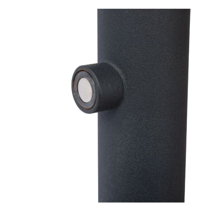Lampada da terra ricaricabile moderna nera, Comet, 3W, 2700K LED, controllo touch