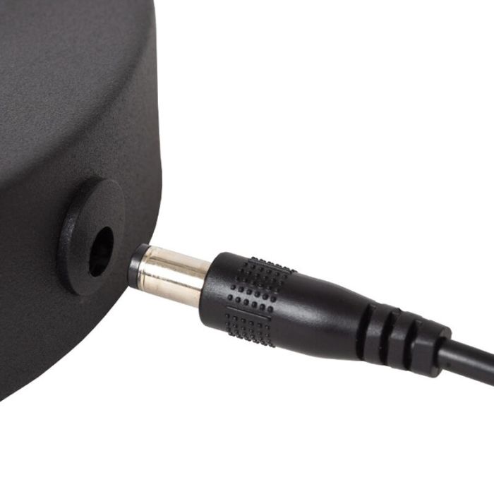 Lampada da terra ricaricabile moderna nera, Comet, 3W, 2700K LED, controllo touch