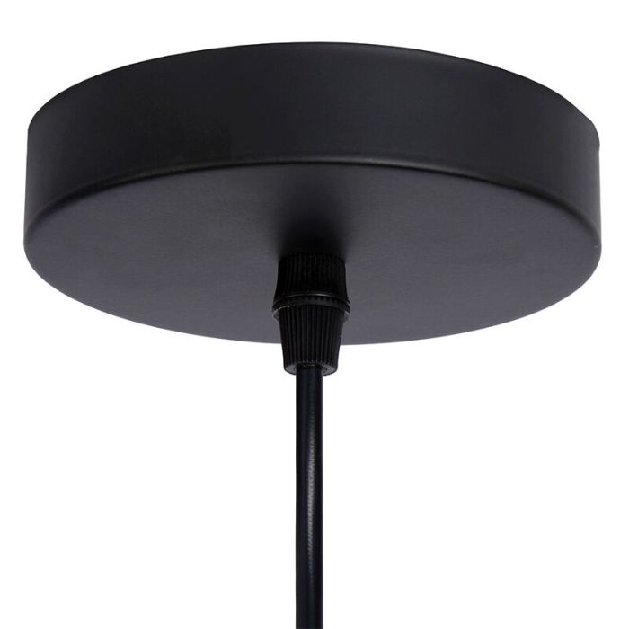 Lampada a sospensione retrò nera, Mesh