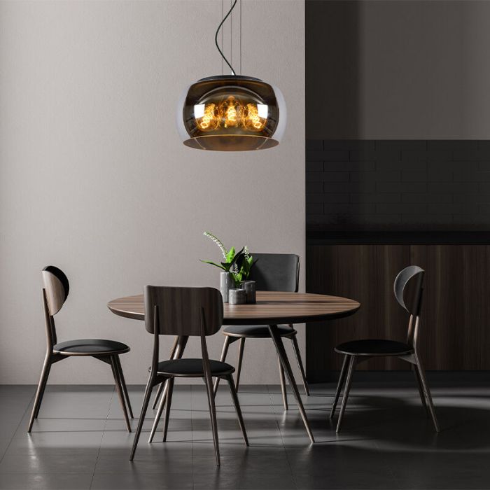 Lampada a sospensione moderna grigia, Olivia