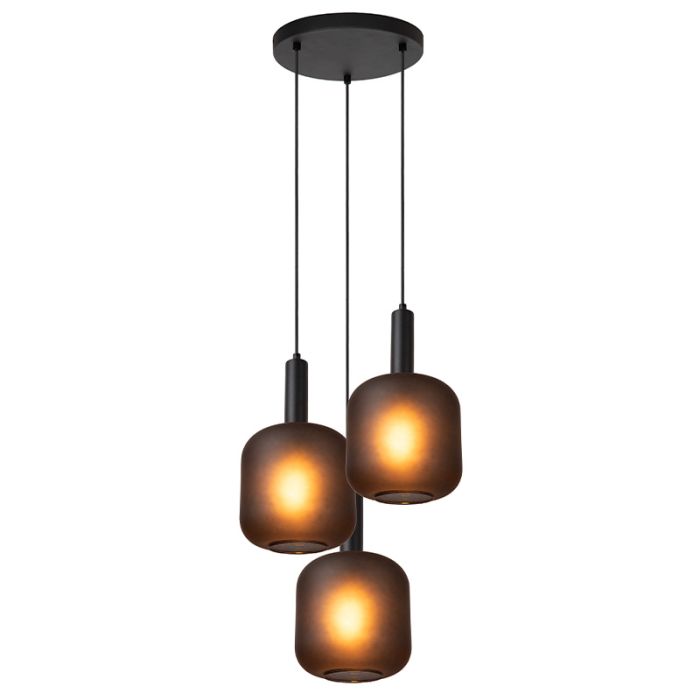 Lampada a sospensione moderna nera, Eloise
