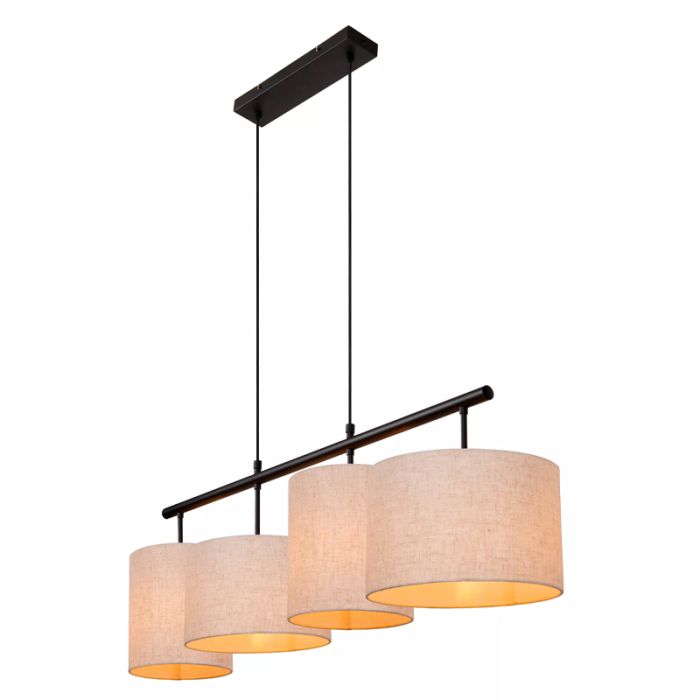 Lampada a sospensione rustica beige, Maya