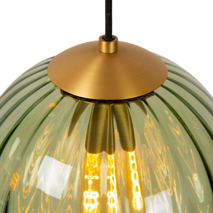 Lampada a sospensione retrò verde, Monsaraz