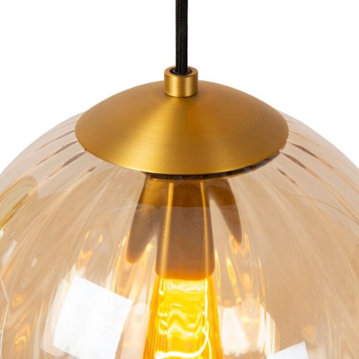 Lampada a sospensione retrò ambrata, Monsaraz