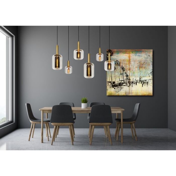 Lampada a sospensione moderna dorata, Joanet