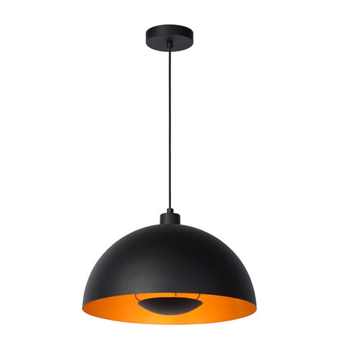 Lampada a sospensione moderna nera, Siemon