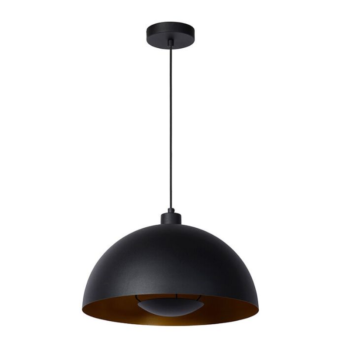 Lampada a sospensione moderna nera, Siemon
