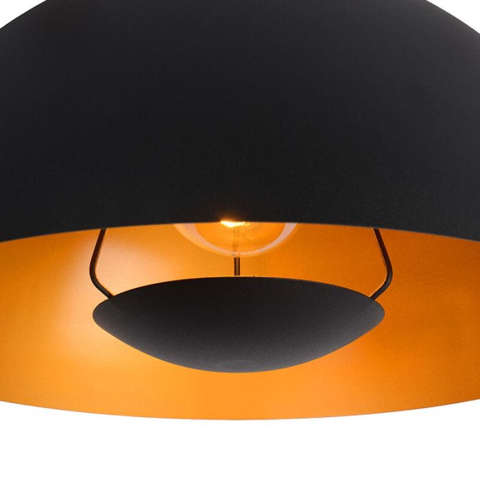Lampada a sospensione moderna nera, Siemon