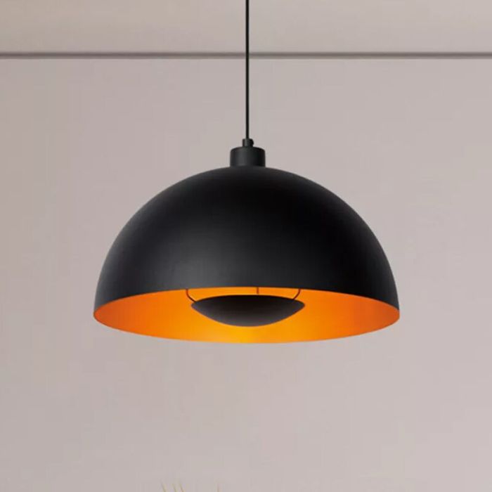 Lampada a sospensione moderna nera, Siemon