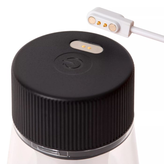 Lampada da tavolo da esterno ricaricabile moderna nera, Lorali, 1,2W, 2700K LED, IP44, controllo touch