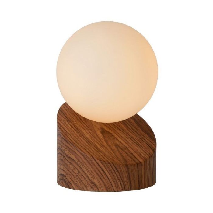 Lampada da tavolo moderna marrone, Len, con interruttore