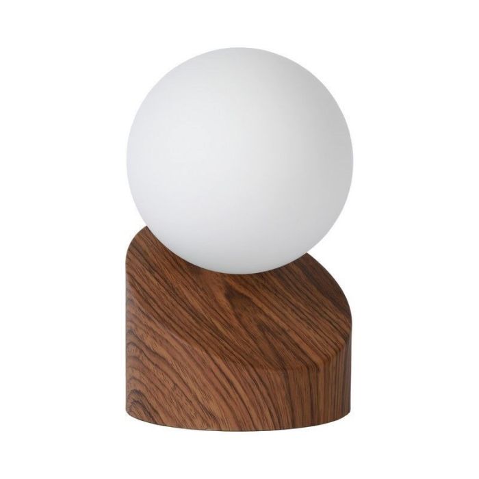 Lampada da tavolo moderna marrone, Len, con interruttore