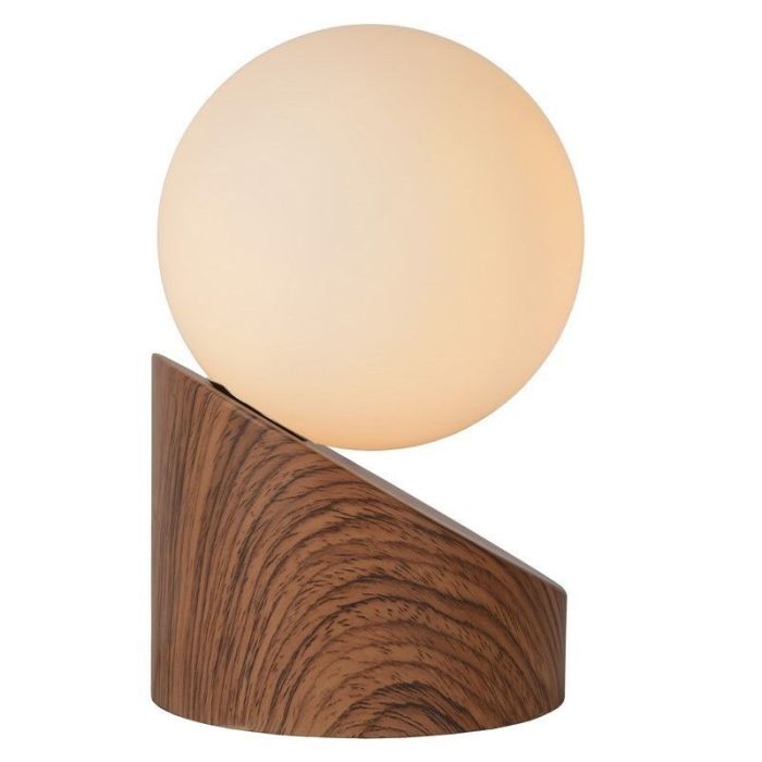 Lampada da tavolo moderna marrone, Len, con interruttore