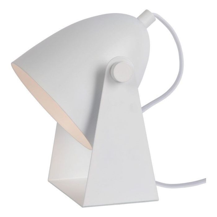 Lampada da tavolo moderna bianca, Chago, con interruttore