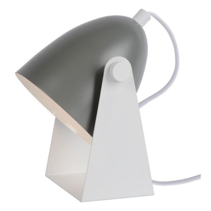 Lampada da tavolo moderna grigia, Chago, con interruttore