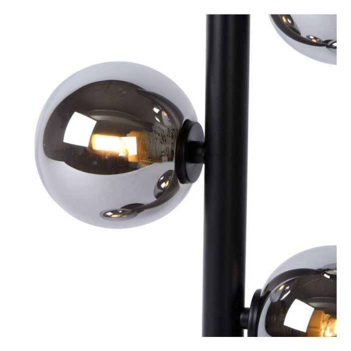 Lampada da tavolo retrò verde, Tycho, con interruttore