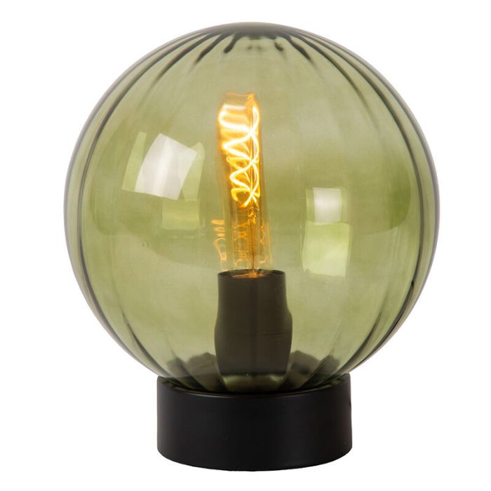 Lampada da tavolo retrò verde, Monsaraz, con interruttore