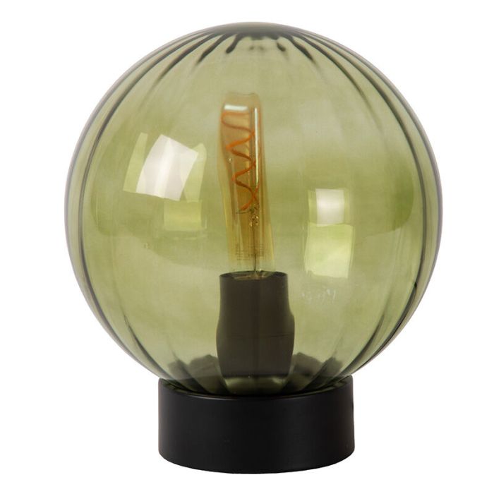 Lampada da tavolo retrò verde, Monsaraz, con interruttore