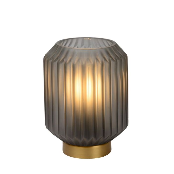 Lampada da tavolo classica dorata, Sueno, con interruttore