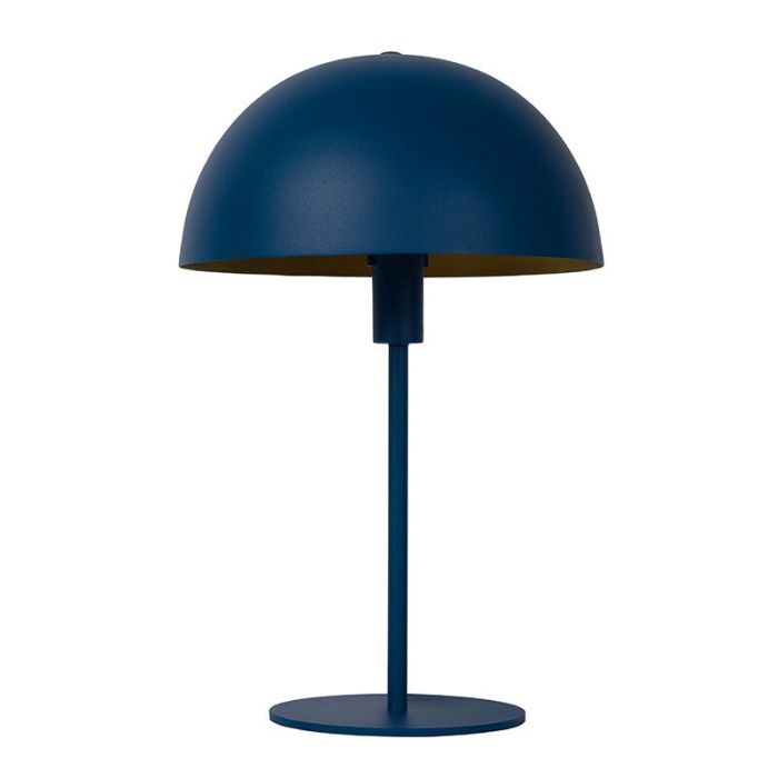 Lampada da tavolo moderna blu, Siemon, con interruttore
