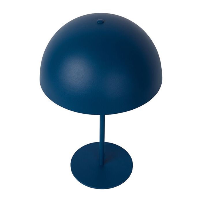 Lampada da tavolo moderna blu, Siemon, con interruttore