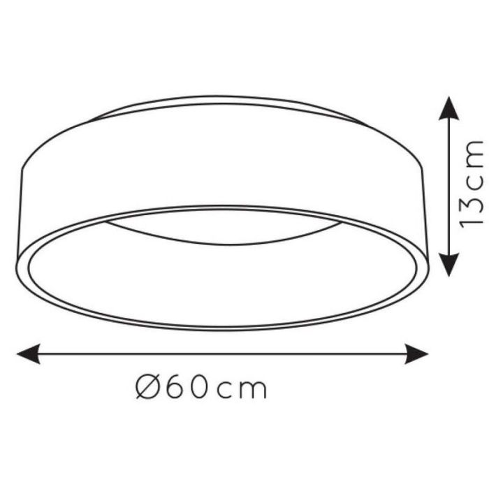 Plafoniera moderna bianca, Talowe, 42W, 3000K LED
