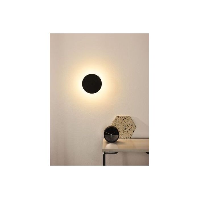 Applique da parete moderna nera, Eklyps led, 6W, 3000K LED