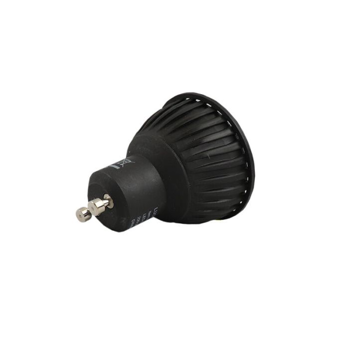 Lampada LED GU10 Nera, 5 Watt, Dimmerabile