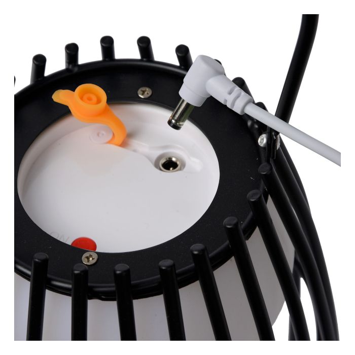 Lampada da tavolo da esterno retrò nera, Fjara, 0,3W, 2700K LED, IP44, controllo touch