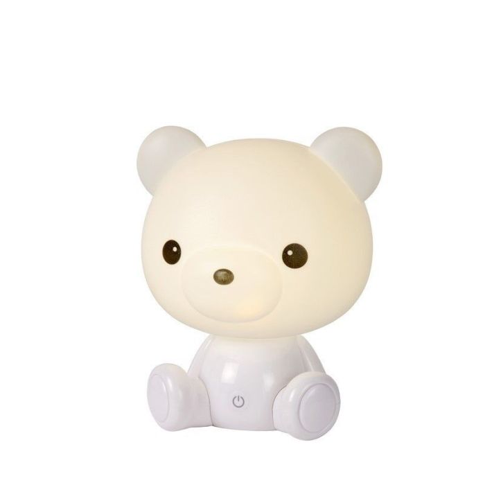Lampada da tavolo per bambini bianca, Dodo Bear, 3W, 3000K LED
