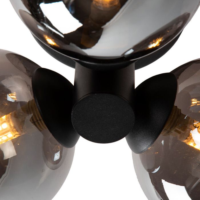 Lampada da soffitto da bagno moderna nera, Trudy, IP44