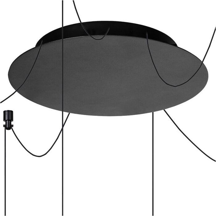 Lampada a sospensione moderna nera, Lorenz, 4W, 3000K LED