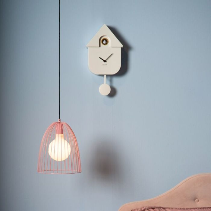 Lampada a sospensione per bambini rosa metallo, Macarons