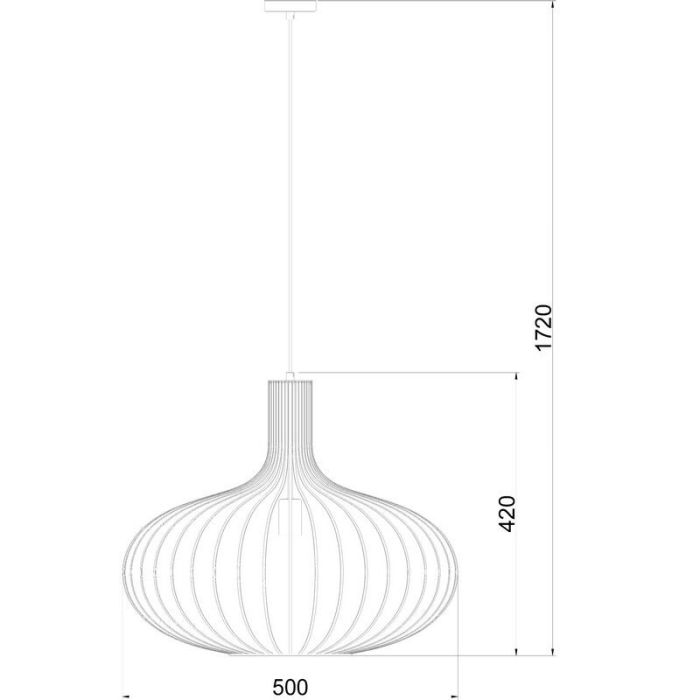 Lampada a sospensione retrò nera, Manuela