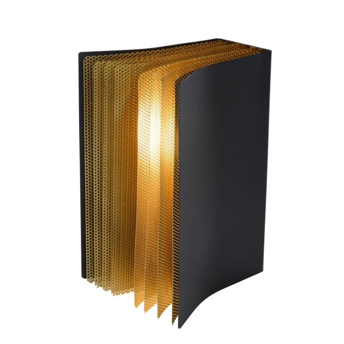 Lampada da tavolo retrò dorata, Extravaganza Livret, con interruttore