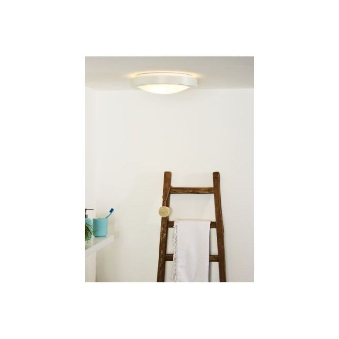 Plafoniera bianca in alluminio, Fresh, IP44