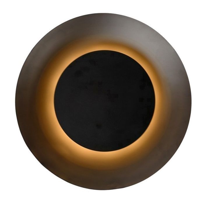 Plafoniera moderna nera, Foskal, 12W, 2700K LED